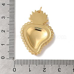 Pendenti smaltati in ottone placcato a cremagliera&nbsp;KK-G504-25B