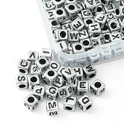 Vernickelt Acryl-Perlen&nbsp;MACR-YW0002-26