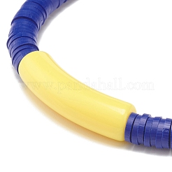 Bracciali elasticizzati con perline di argilla polimerica fatti a mano&nbsp;BJEW-JB07781