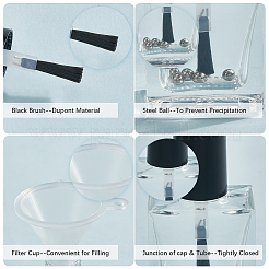 Transparente Nagellackflasche aus Glas und Kunststoff&nbsp;AJEW-XCP0003-42