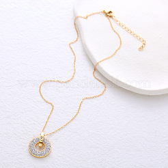 Collier double couche incrusté de diamants ronds Amis&nbsp;OX5450