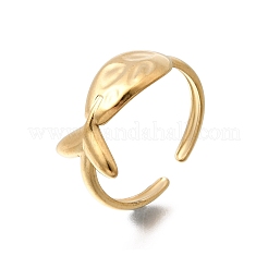 Offene Manschettenringe aus Edelstahl 304 für Damen&nbsp;RJEW-T034-02G