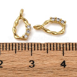 Ottone micro spianare pendenti zirconi&nbsp;KK-P308-48G