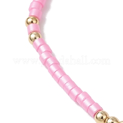 2 juego de pulseras elásticas con cuentas de vidrio para mujer&nbsp;BJEW-MZ00296-01