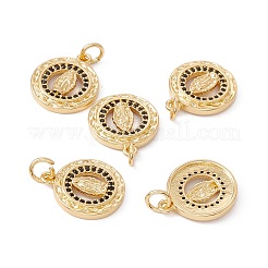 Cremagliera placcatura micro ottone spianare pendenti zirconi&nbsp;ZIRC-C040-44G-01