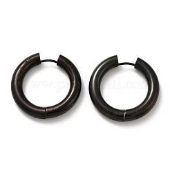Boucles d'oreilles créoles polies en acier inoxydable 202&nbsp;EJEW-M106-02EB-07