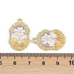 Pendentifs d'émail en alliage&nbsp;PALLOY-P311-01B-G
