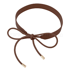 Wickel-Taillenbänder aus PU-Leder mit Schleife&nbsp;AJEW-WH20054-086C