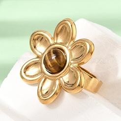 Anillos abiertos de acero inoxidable 304 para mujer&nbsp;GG-CBA7994-02G-11