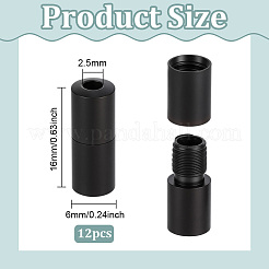 12 fermoir à vis en acier inoxydable&nbsp;STAS-BC0004-25A
