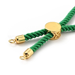 Bracelets coulissants en corde milan torsadée à moitié finis&nbsp;FIND-G032-01G-08