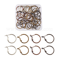 Orecchini a cerchio in ottone&nbsp;KK-CD0001-10