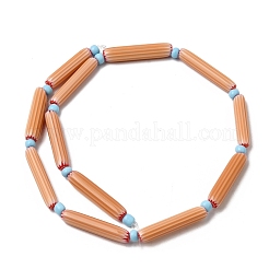 Perline a spina di pesce realizzate a mano con la tecnica del lampwork&nbsp;LAMP-Z019-01-16