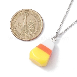 Colliers avec pendentifs en résine&nbsp;NJEW-JN04845