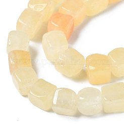 Chapelets de perles en jade blanc naturel teinté&nbsp;G-S364-083A-06