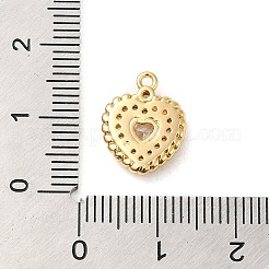 Pendentifs avec zircon cubiques à micro-pavés en laiton&nbsp;LS-KK-E082-04G