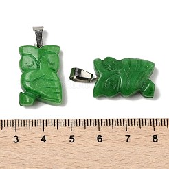 Gefärbt natürliche weiße Jade Anhänger&nbsp;G-B127-09P-02