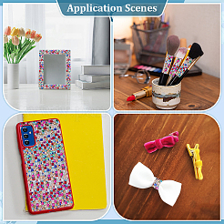6 Yards 6 Stile Glitzerglas Hotfix Strass&nbsp;DIY-ME0001-84