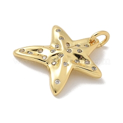 Pendentifs en laiton zircon cubique transparent&nbsp;KK-M300-08G-02