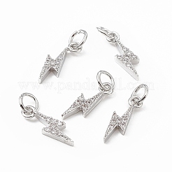 Ottone micro spianare fascino zirconi&nbsp;KK-E068-VB223
