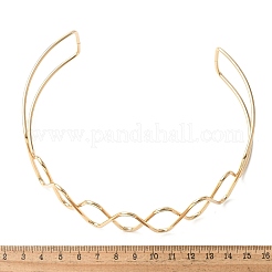 Chokerhalsketten mit offenen Manschetten aus Eisen für Damen&nbsp;NJEW-M085-03G