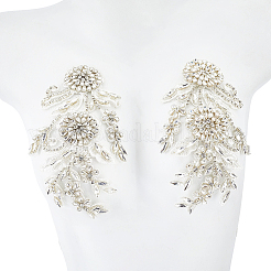 Polyester mit Glas Strass Nähen dekorieren&nbsp;DIY-WH20032-138A