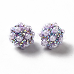 Polymer Ton Strass Perlen&nbsp;RGLA-D050-01F