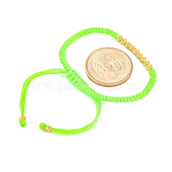 Bracelets en perles tressées en cordon polyester pour femmes&nbsp;BJEW-L698-01G-06