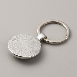 Tageszeit-Edelstein-Schlüsselanhänger des Lehrers&nbsp;KEYC-WH0029-51A-P