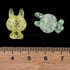 Perles en acrylique transparentes craquelées&nbsp;AC-CBA4496-08