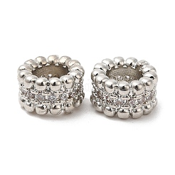 Cremagliera in ottone placcatura zirconi European Beads&nbsp;KK-R147-05P
