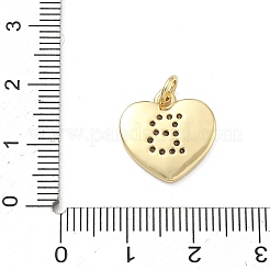 Messing micro pave klare zirkonia anhänger&nbsp;KK-D229-01G-02