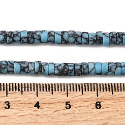 Tinti turchese sintetico fili di perline&nbsp;G-Z089-A04-S