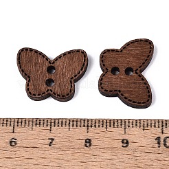 2-Loch-Schmetterlingsknöpfe aus Holz&nbsp;BUTT-Q046-07B