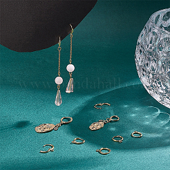 30 pieza de accesorios para pendientes de aro huggie de latón&nbsp;FIND-PH0008-65