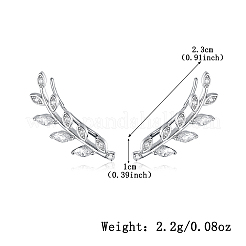 S925 Silber Zirkon Blatt Tropfen Ohrringe Halskette Schmuck-Set für Frauen elegante Mode&nbsp;YN0481-3