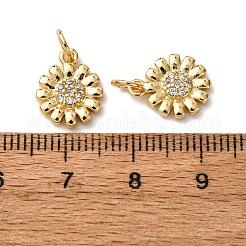 Pendentifs avec zircon cubiques à micro-pavés en laiton&nbsp;KK-A270-09G