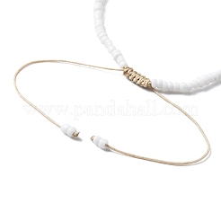 Halskette aus Glasperlen und geflochtenes Perlenarmband&nbsp;SJEW-JS01283-01