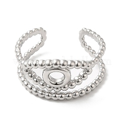 Bague ouverte en acier inoxydable 304 anti-ternissement&nbsp;RJEW-I098-09P