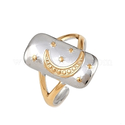 Doppelfarbige Manschettenringe aus Edelstahl 304&nbsp;RJEW-S635-01GP-04