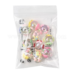 10 Stück 10 Stile DIY handgefertigte transparente Acryl-Emaille-Perlen&nbsp;MACR-FS0002-41