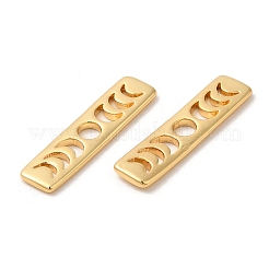 Pendentifs de barre de phase de lune en laiton 12pcs&nbsp;KK-BC0007-03