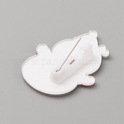 Broche de acrílico de navidad&nbsp;JEWB-WH0030-12K