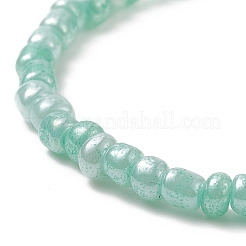 Set di braccialetti elastici con perline di semi di vetro da 7 pz e 7 colori per donna&nbsp;BJEW-JB09164
