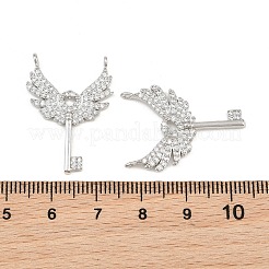 Messing micro pave klare zirkonia anhänger&nbsp;KK-CBA6A75-39P