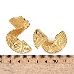 Pendientes de espiral de vórtice de acero inoxidable 304&nbsp;EJEW-I319-03G