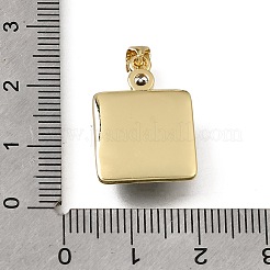 Colgantes religiosos de latón con micropavé de circonitas cúbicas transparentes&nbsp;KK-C262-01G