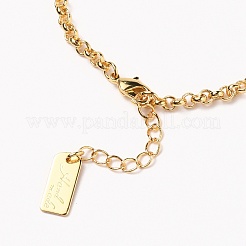 Figaro-Kettenarmbänder aus Messing&nbsp;LS-BJEW-H537-01G