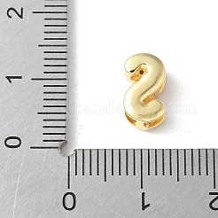 Liens multibrins initiaux en laiton micro pavé de zircone cubique transparente&nbsp;KK-S520-01G-19