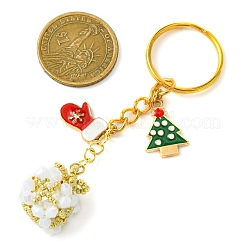 Llaveros navideños de vidrio tejido&nbsp;KEYC-MZ00017-02